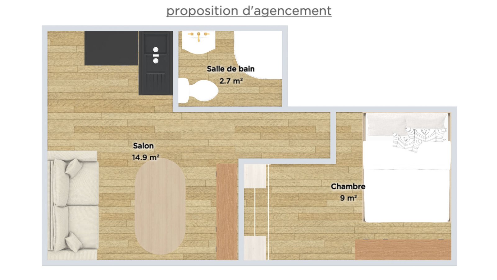 APPARTEMENT – STUDIO – 28M2 -ST MICHEL / GOBELIN