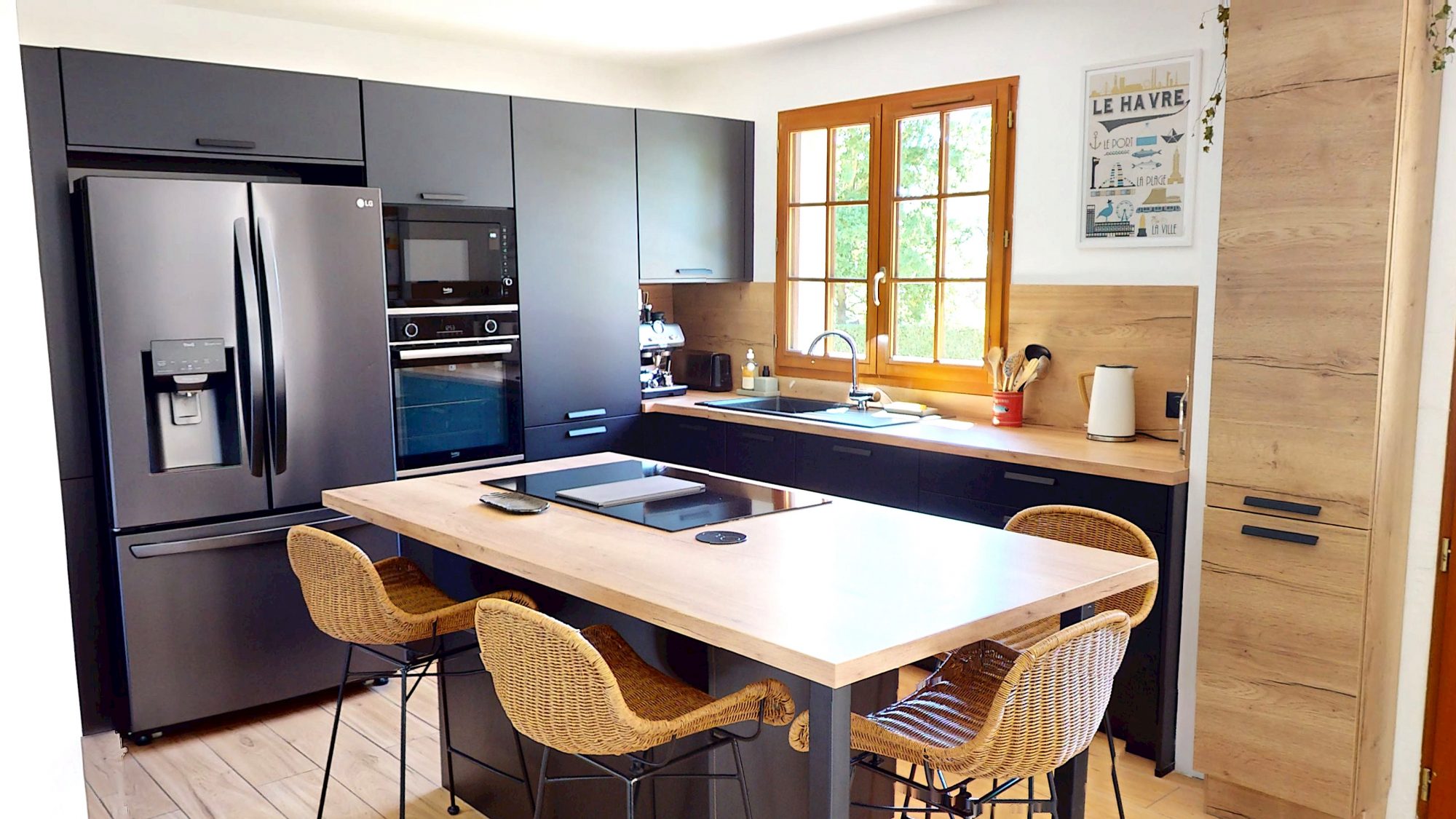 CAUVILLE SUR MER – QUATRE CHAMBRES – DOUBLE GARAGE